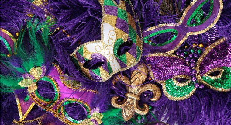 Jakie kolory symbolizują Mardi Gras?