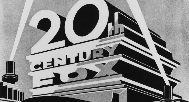Jaką czcionkę wykorzystano w logo 20th Century Fox?