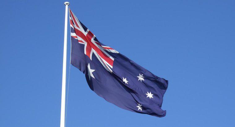 Co reprezentuje australijska flaga?