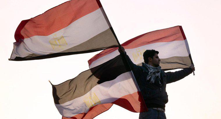 Co oznaczają kolory flagi egipskiej flagi?