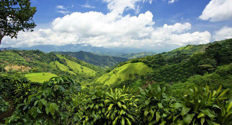 Jakie są trzy główne formy terenu w Ameryce Środkowej?