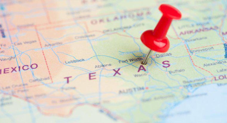 Co robi duża mapa Texas Show?