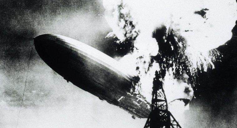 Jaki gaz został użyty w katastrofie Hindenburga?