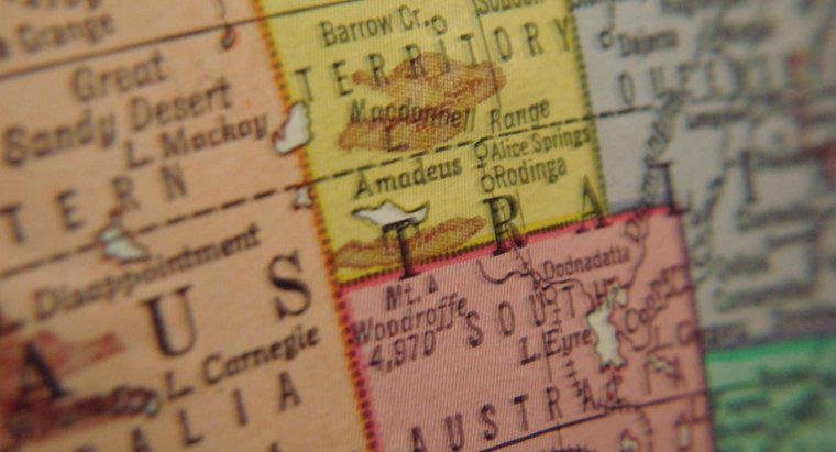 Jakie są nazwy krajów w Australii?