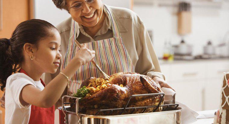 Jaki odsetek amerykańskich domów jemy w święta w Turcji?