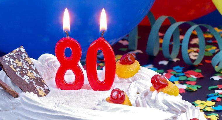Jakie są pomysły na 80. przyjęcie urodzinowe?