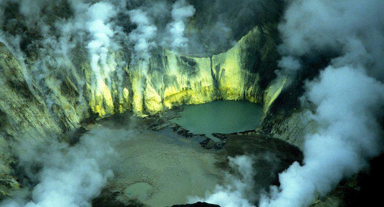 Jakie gazy produkuje erupcja wulkaniczna?